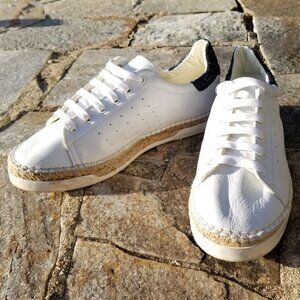Canal Saint Martin Low-Top Leather Glitter Sneaker